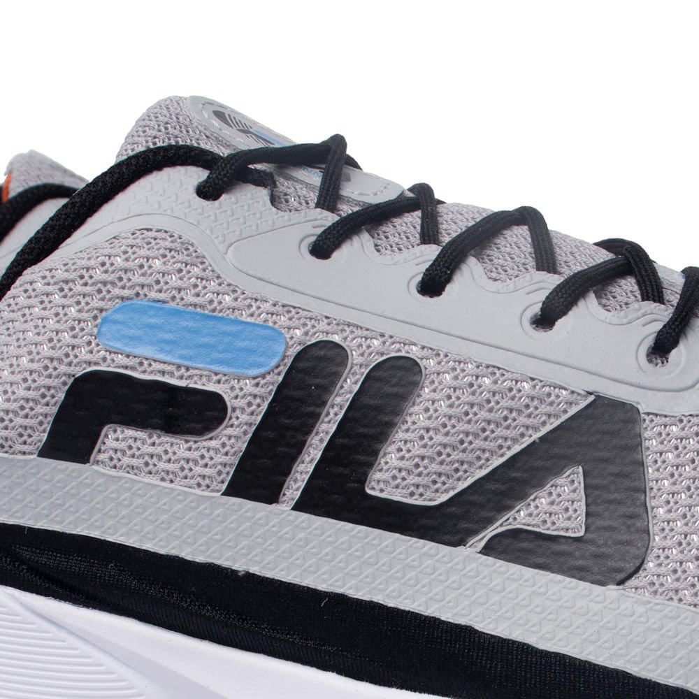 Tênis Masculino Fila Progress Lite Mesh Prata/Preto Prata/Preto 6
