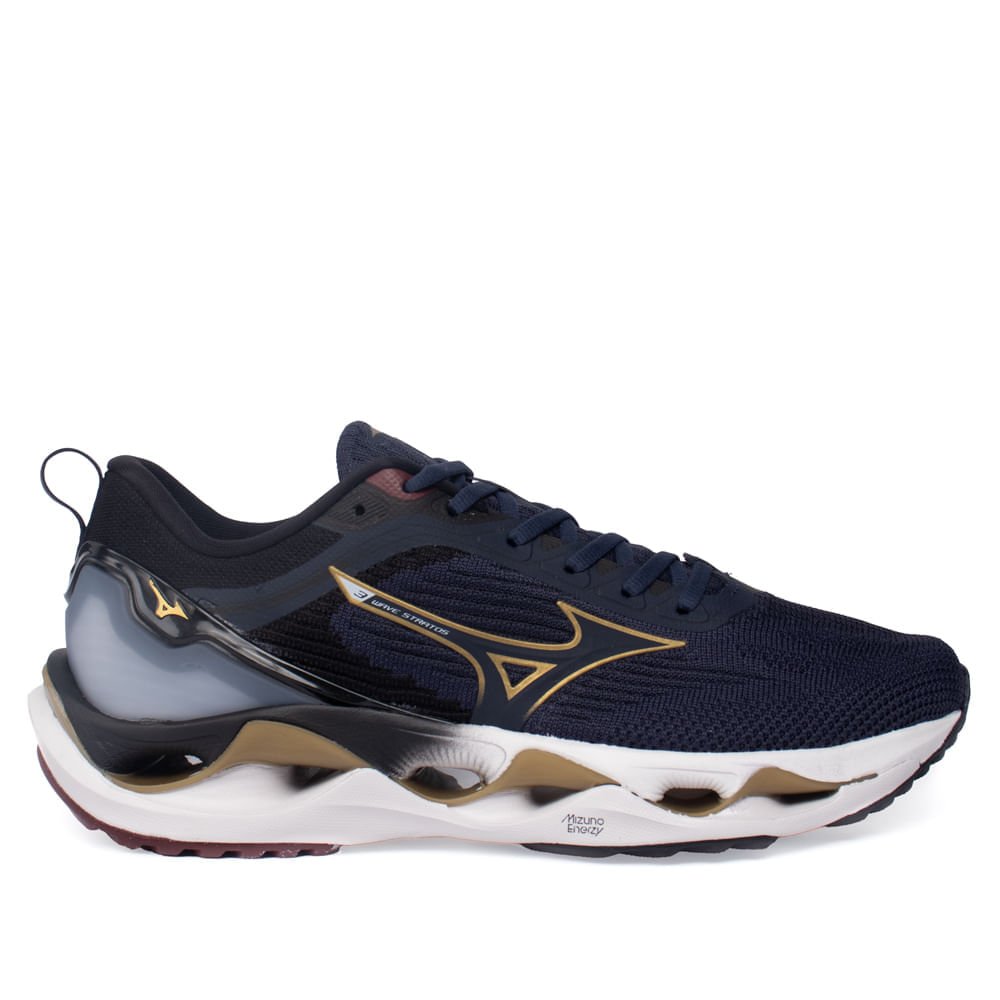 Tênis Masculino Mizuno Wave Stratos 3 Enerzy Marinho