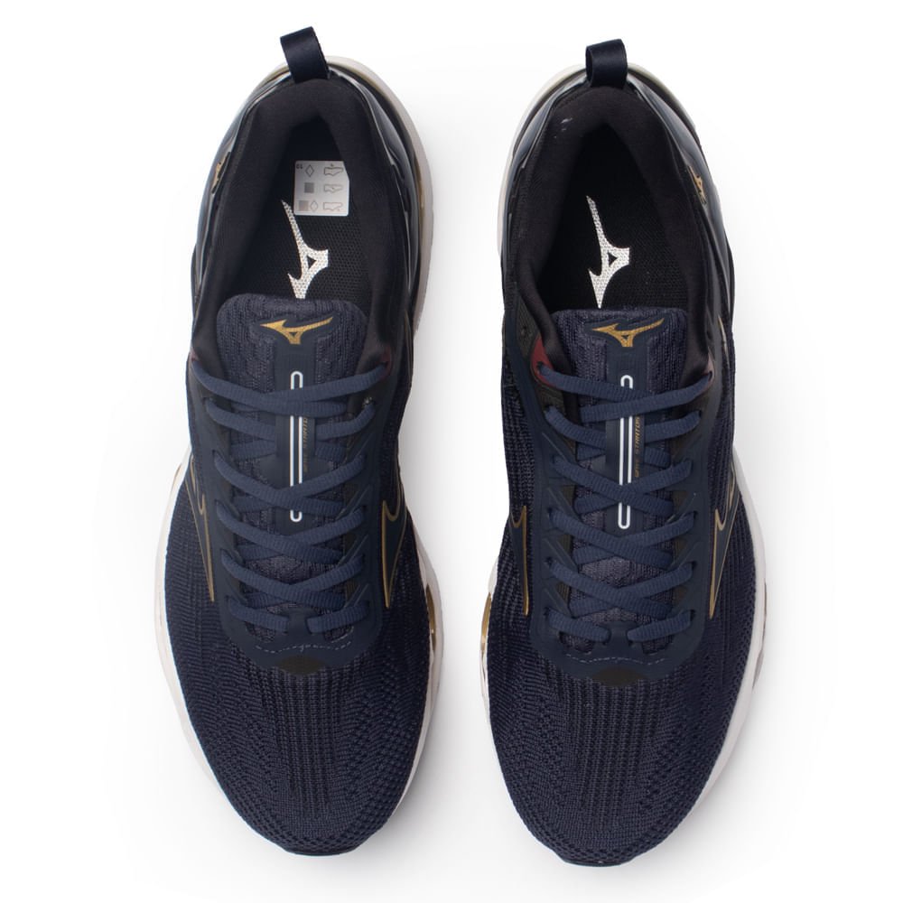 Tênis Masculino Mizuno Wave Stratos 3 Enerzy Marinho Marinho 4