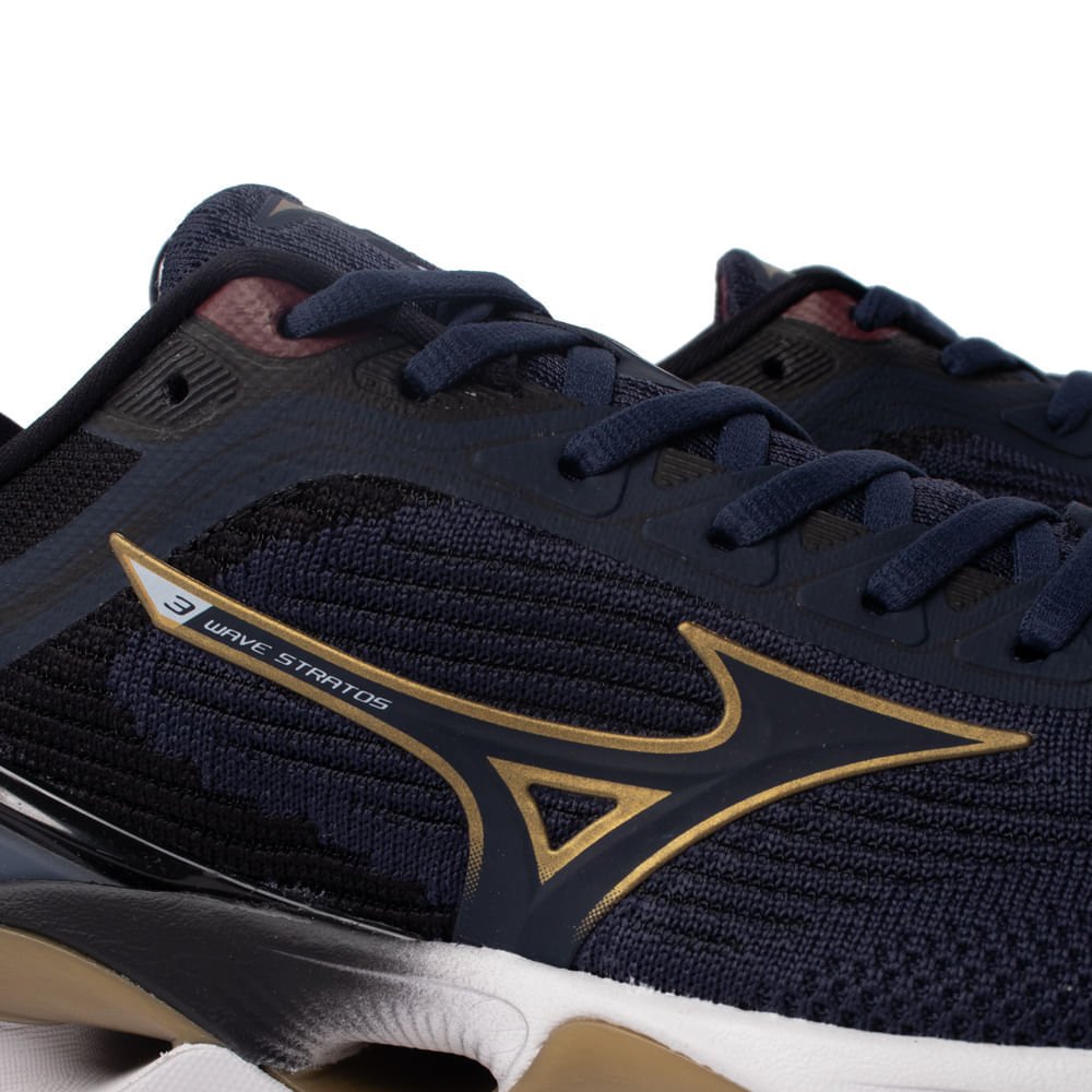 Tênis Masculino Mizuno Wave Stratos 3 Enerzy Marinho Marinho 5