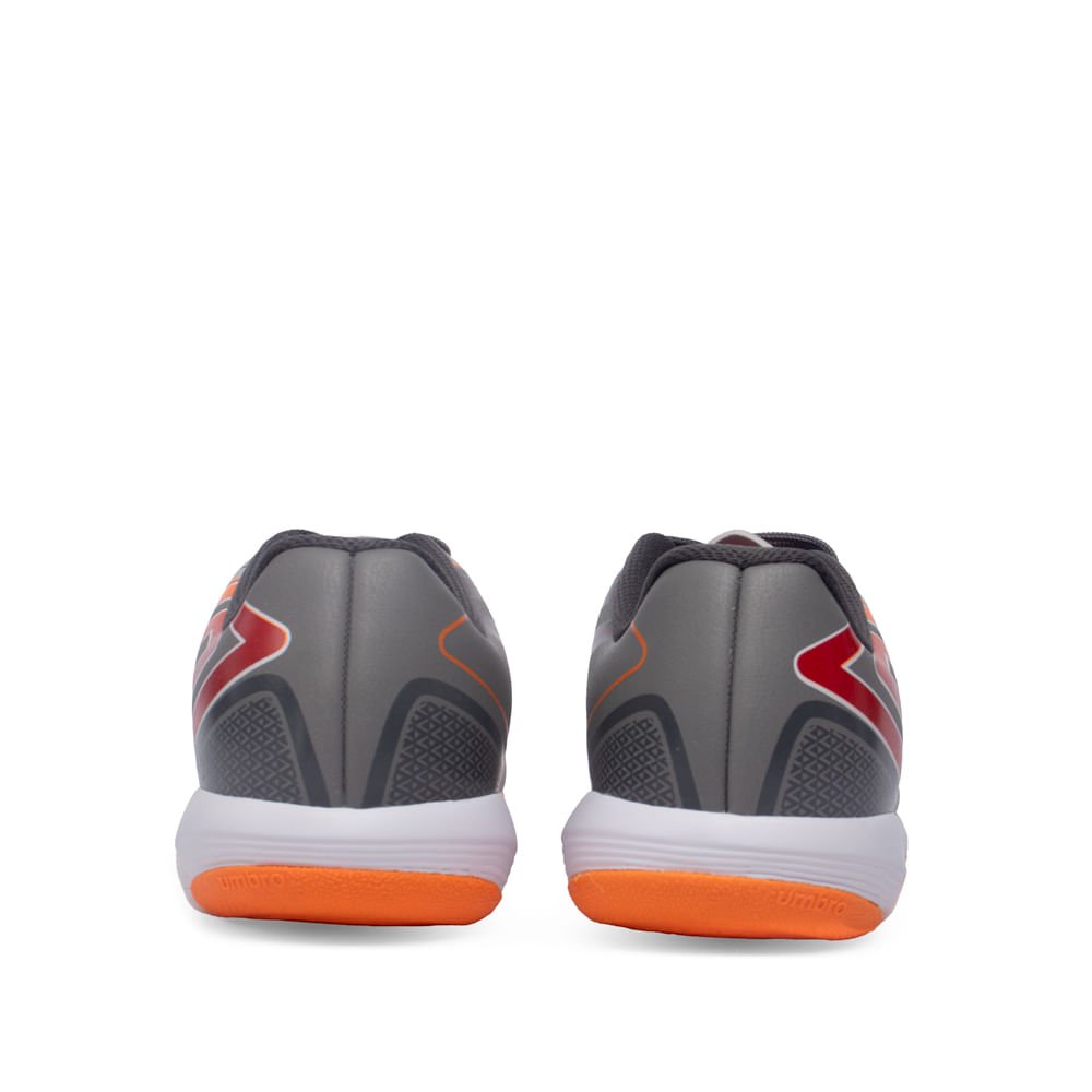 Chuteira Infantil Futsal Umbro Pro 5 Cinza/Laranja/Vermelho Cinza/Laranja 3