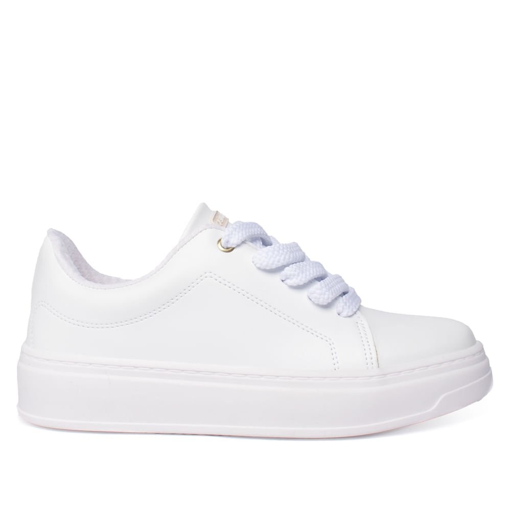 Tênis Feminino Beira Rio Napa Casual Branco
