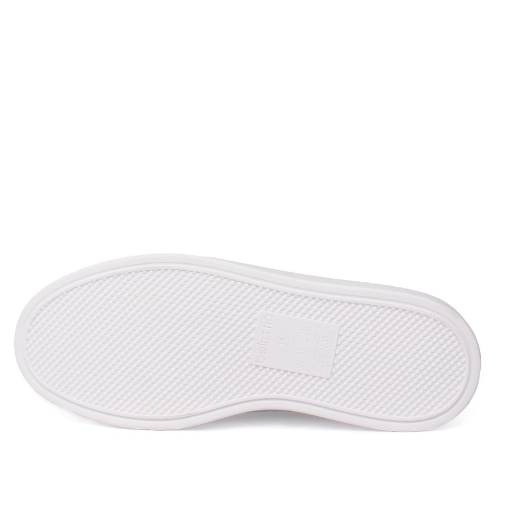 Tênis Feminino Beira Rio Napa Casual Branco Branco 2