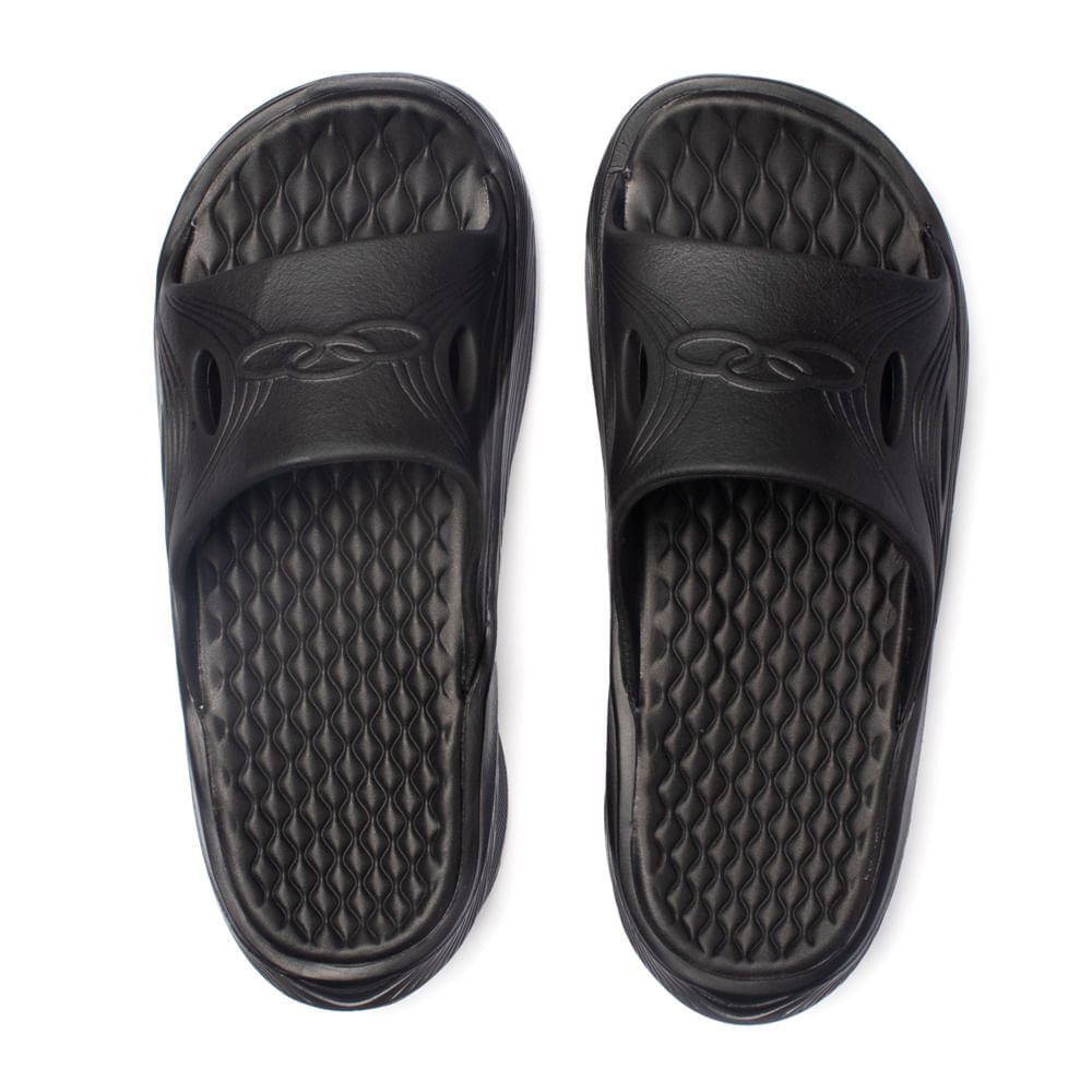 Chinelo Unissex Olympikus Pós Corre Eleva Pro Preto Preto 4