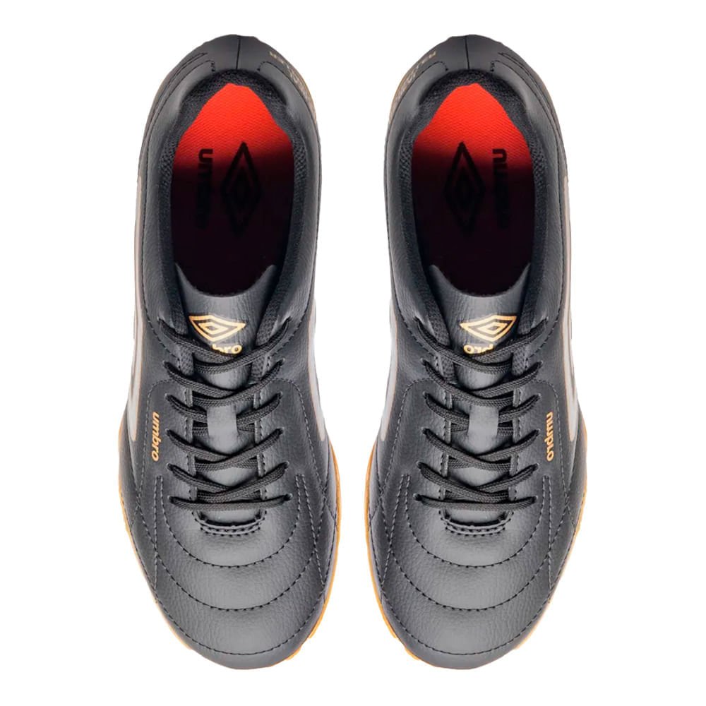 Chuteira Futsal Umbro Class Footballer Preto/Dourado Preto/Dourado 4