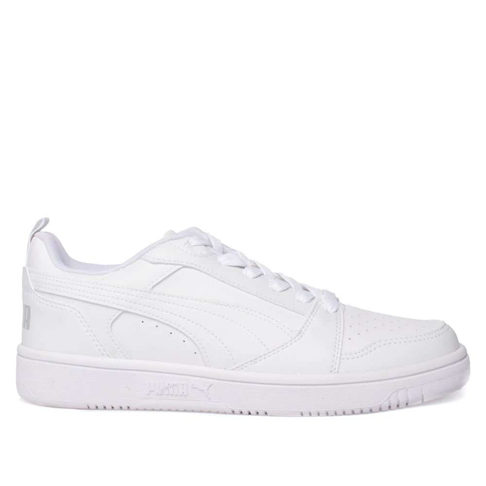 Tênis Masculino Puma Rebound V6 Low Branco Branco 1