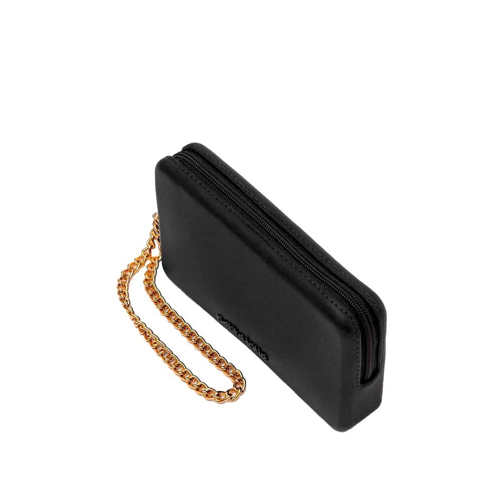 Carteira Feminina Petite Jolie Preto C/ Corrente Preto 3