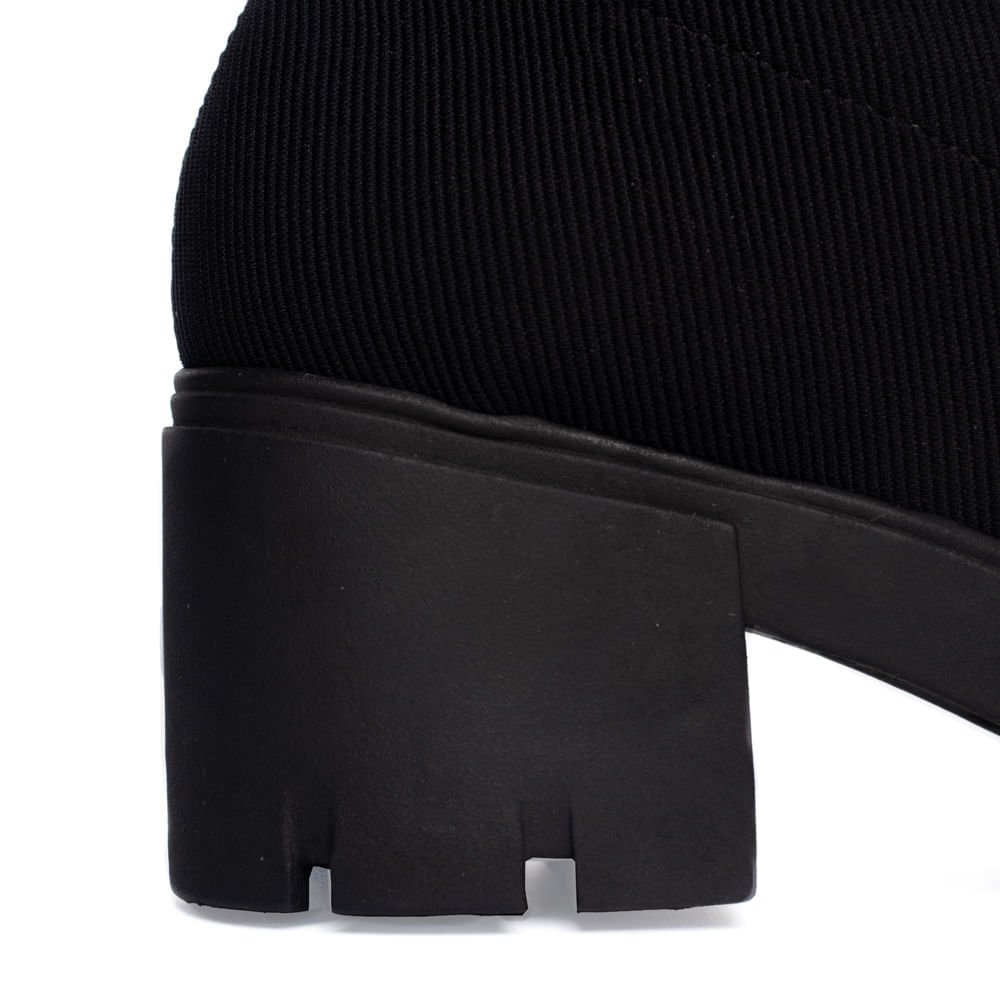 Bota Feminina Via Marte Skinny Boot Tratorado Preto Preto 5