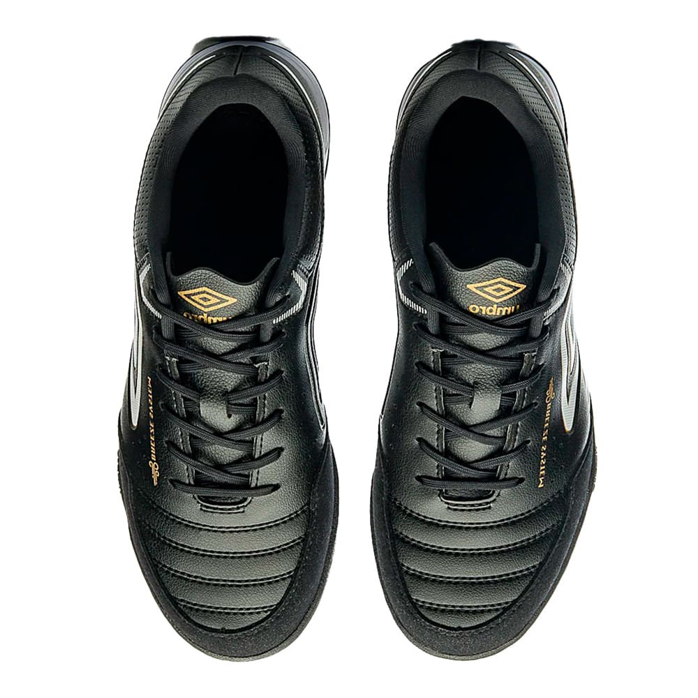 Chuteira Masculina Umbro X-Comfort Society EVA Preto/Dourado Preto/Dourado 4