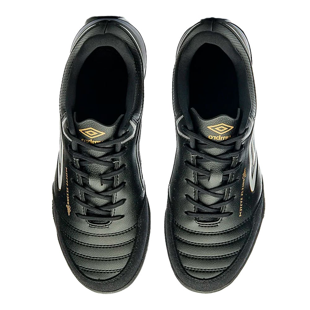 Chuteira Masculina Umbro X-Comfort Society EVA Preto/Dourado Preto/Dourado 4