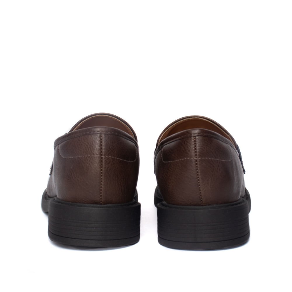 Mocassim Feminino Vizzano Napa Marrom Escuro Marrom Escuro 3