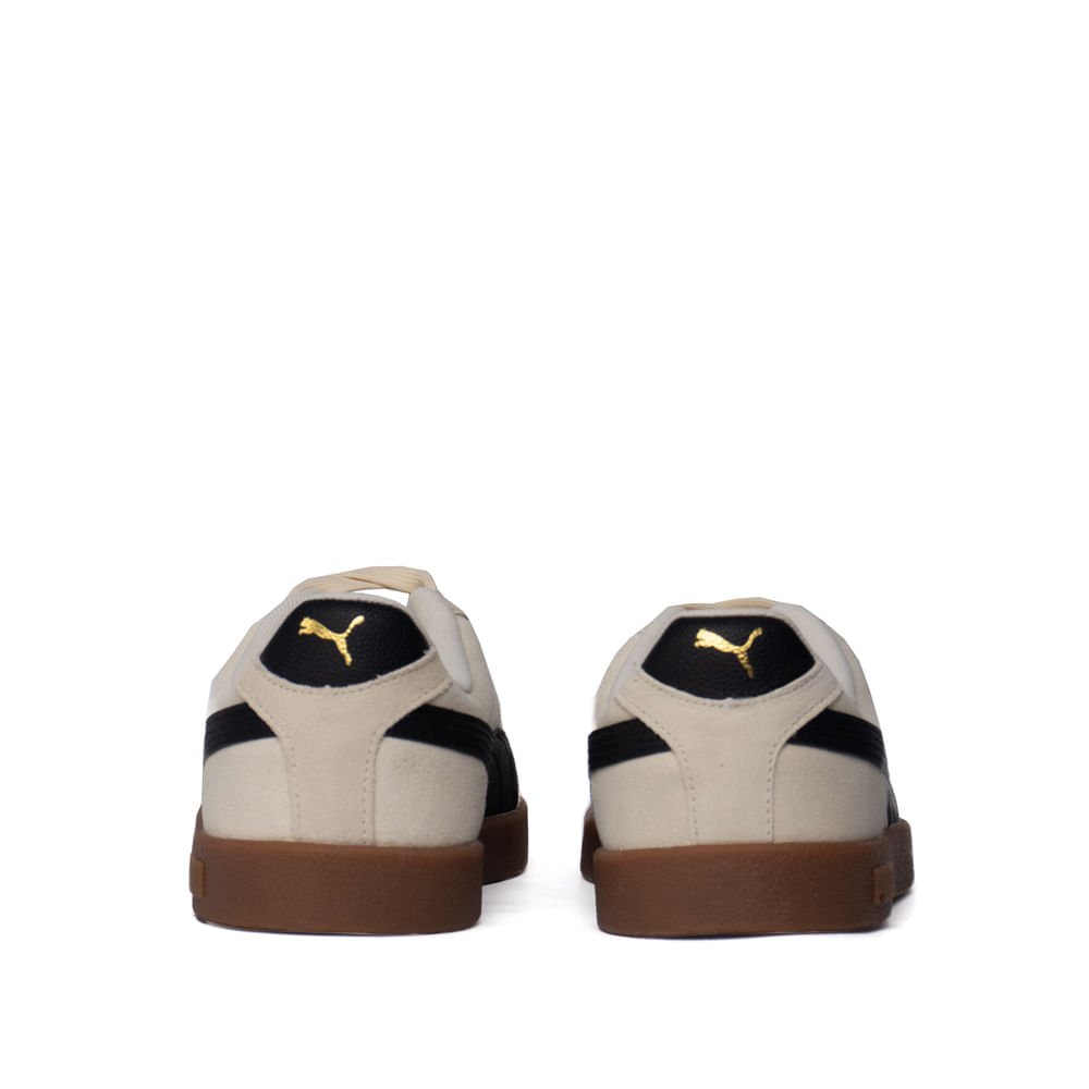 Tênis Masculino Puma Club II Camurça Off White/Preto Bege/Preto 3