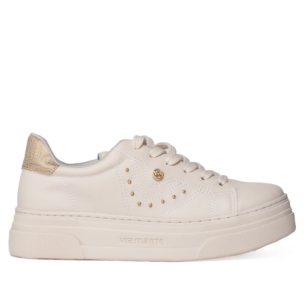 Tênis Feminino Via Marte Plataforma Napa Off White