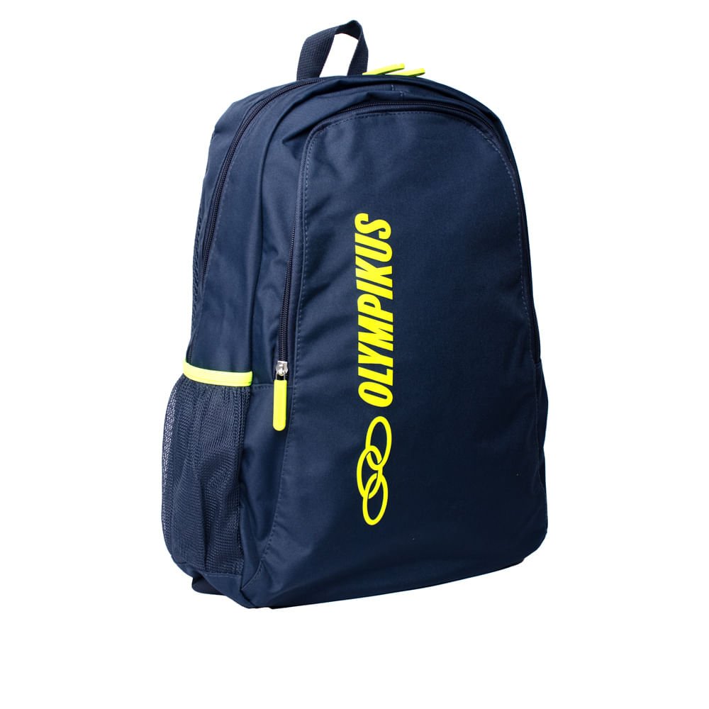 Mochila Unissex Olympikus Essential Marinho/Verde Neon Marinho/Verde 3