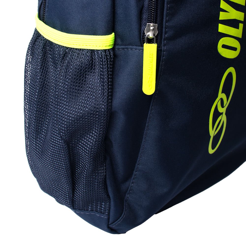 Mochila Unissex Olympikus Essential Marinho/Verde Neon Marinho/Verde 4