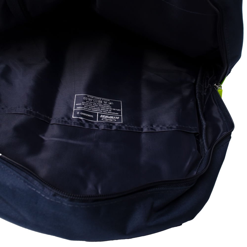 Mochila Unissex Olympikus Essential Marinho/Verde Neon Marinho/Verde 6