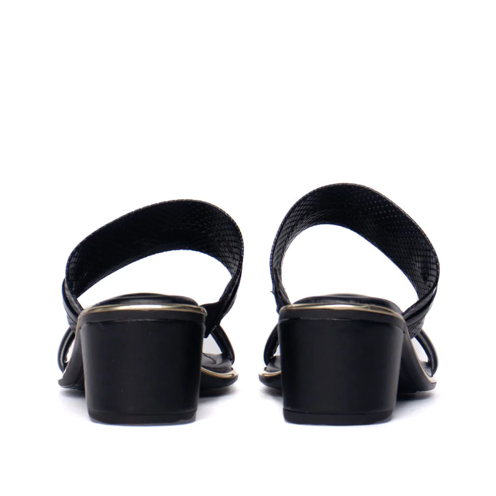 Tamanco Feminino Beira Rio Napa Turim Salto Bloco Preto Preto 3