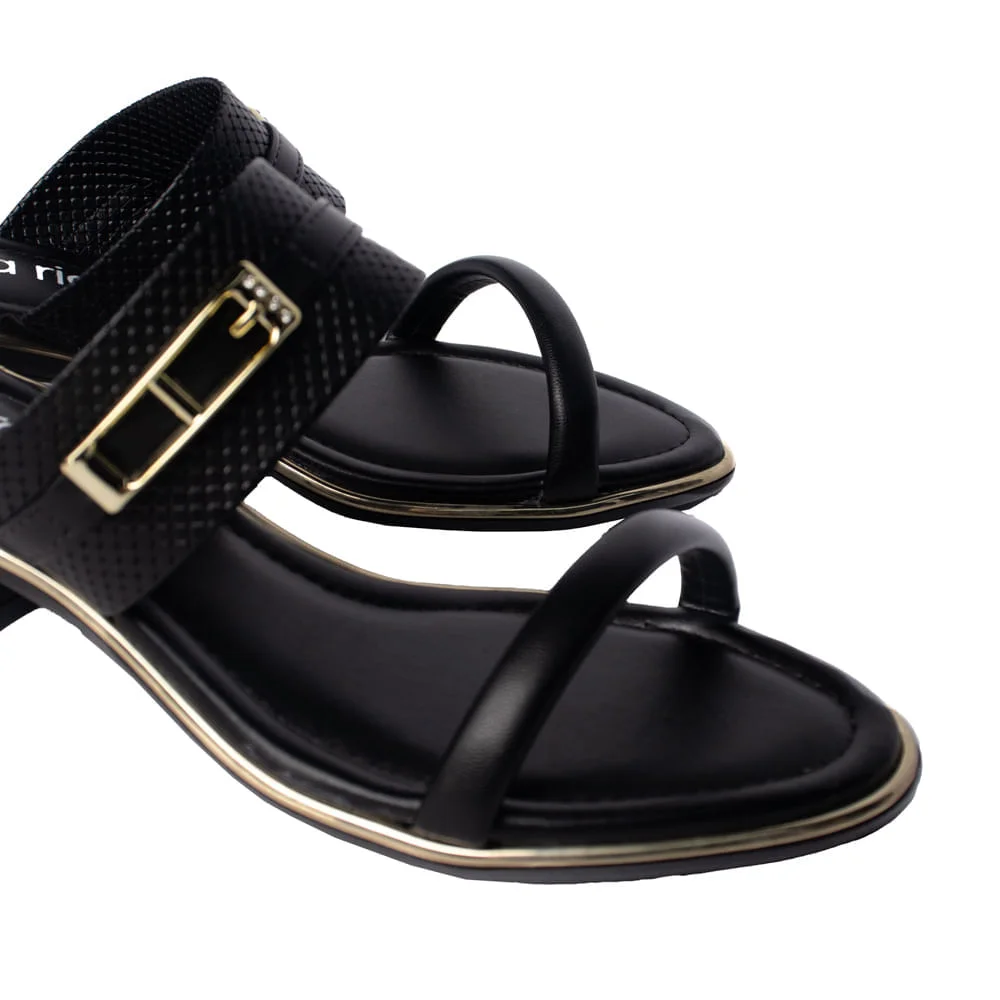 Tamanco Feminino Beira Rio Napa Turim Salto Bloco Preto Preto 5