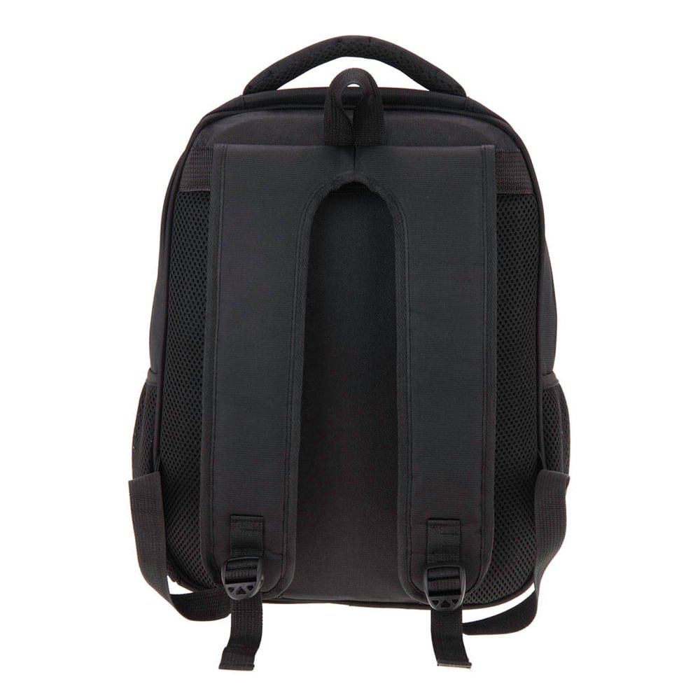 Mochila Unissex Tonin 2103 Compartimentos Frontais Preto Preto 2
