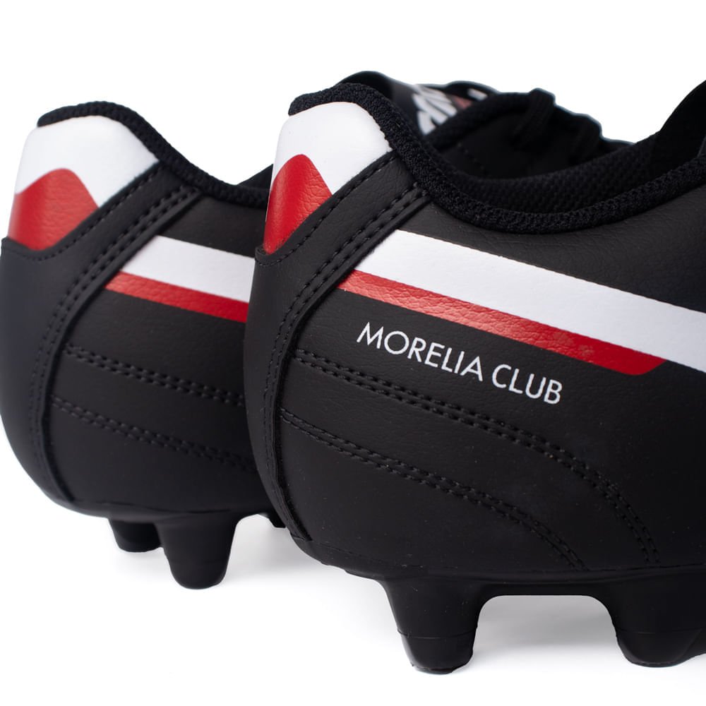 Chuteira Mizuno Morelia Club Campo Preto/Vermelho Preto/Vermelho 5