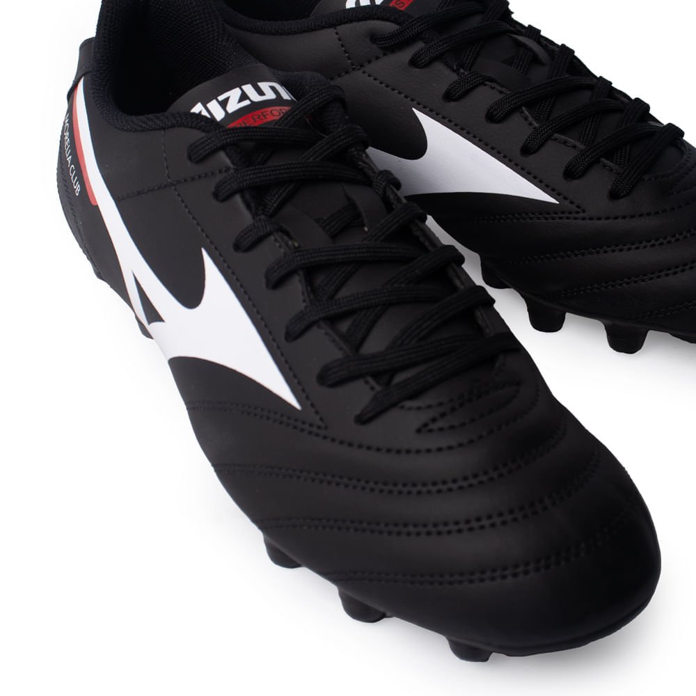Chuteira Mizuno Morelia Club Campo Preto/Vermelho Preto/Vermelho 6