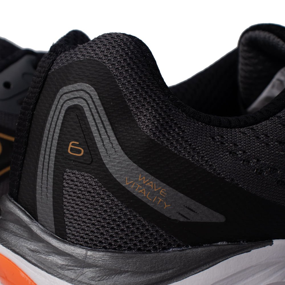 Tênis Masculino Mizuno Wave Vitality 6 Esportivo Cinza Cinza 5