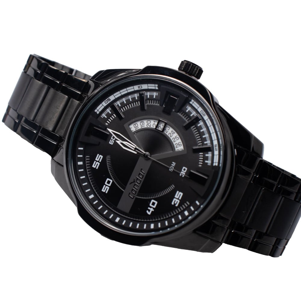Relógio Masculino Condor Analógico CO2115MXX/4P Preto Preto 4
