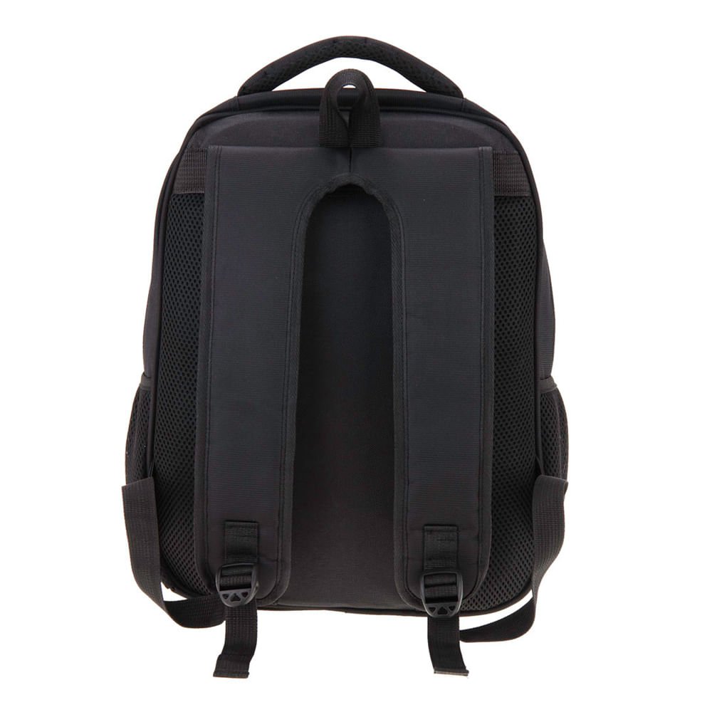 Mochila Unissex Tonin 2104 Compartimentos Frontais Preto Preto 2