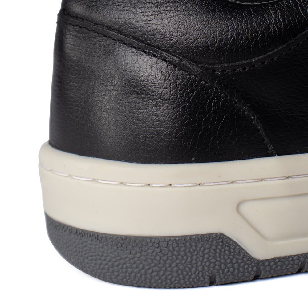 Sapatênis Masculino Ferracini Dubay Couro Preto Preto 6