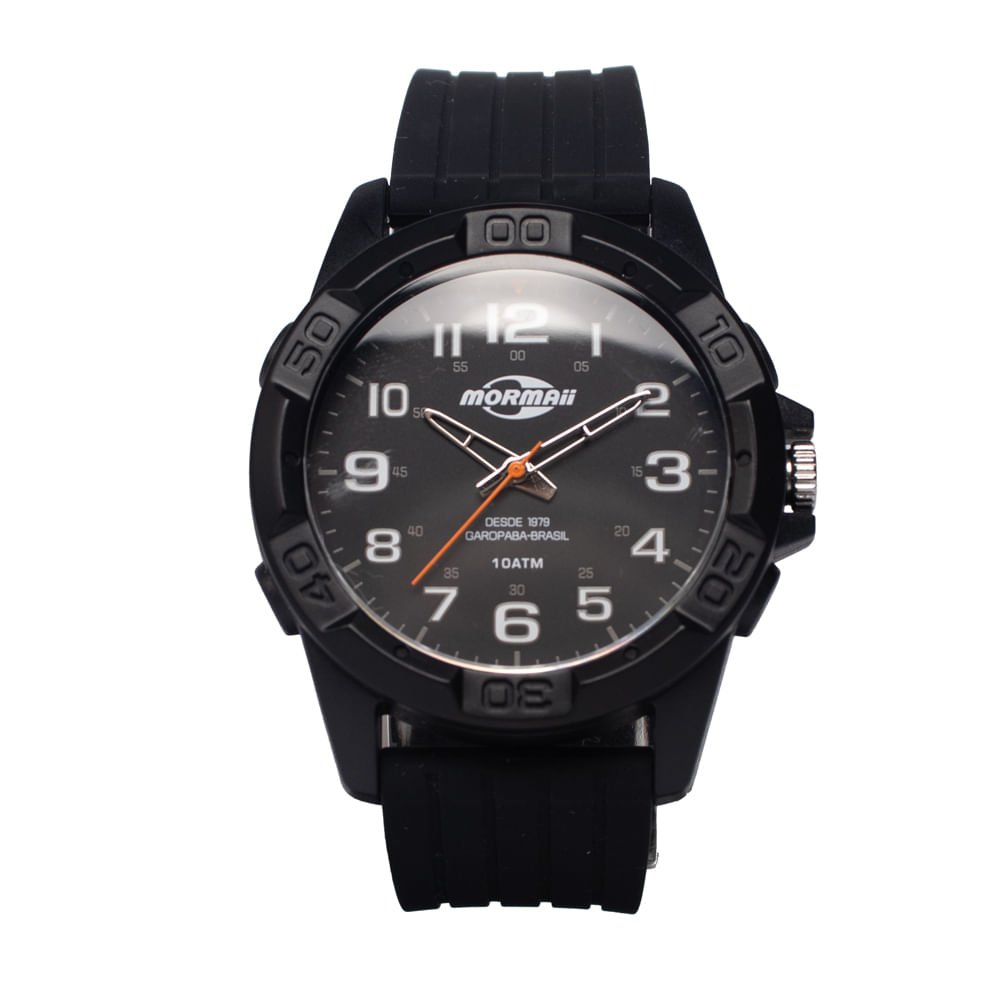Relógio Masculino Mormaii Silicone MOPC21JAS/8L Preto