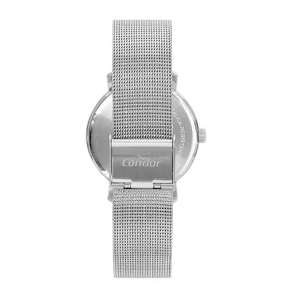 Relógio Feminino Condor Kit Pulseira Mesh C02039MUHK4K Prata Prata 2