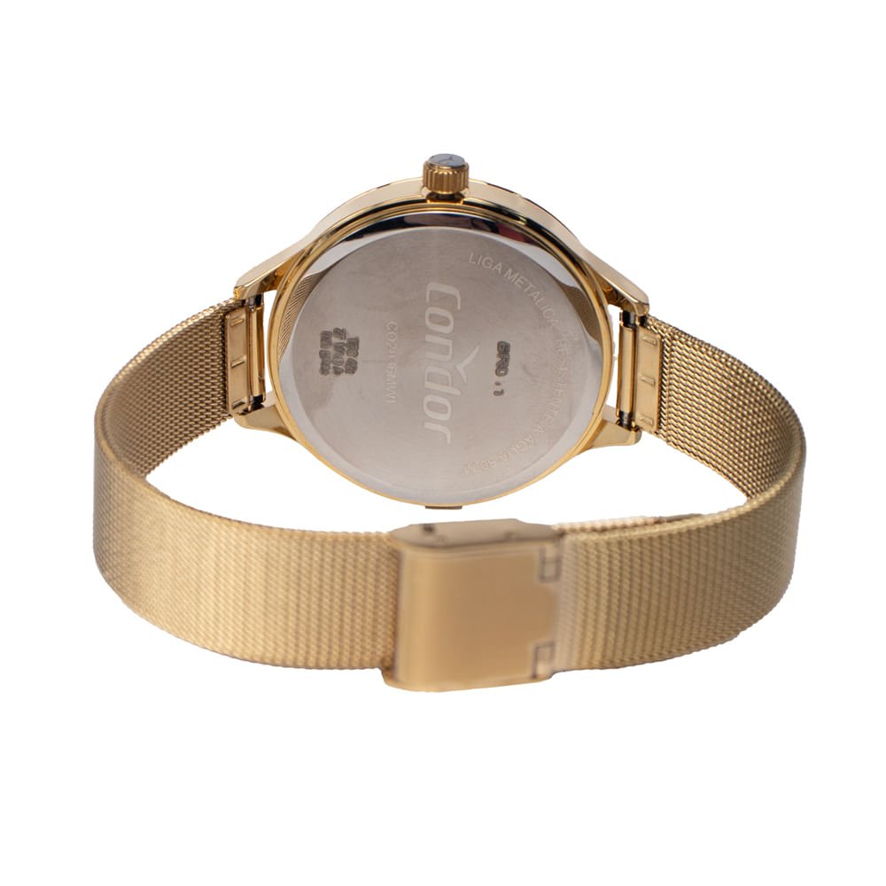 Relógio Feminino Condor Kit Floral CO2036MWI/K4D Dourado Dourado 2