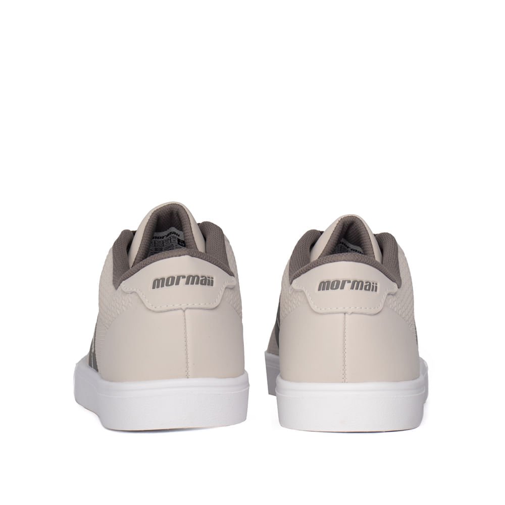 Tênis Masculino Mormaii Urban Stripe 3 Slim Bege/Cinza Bege 3