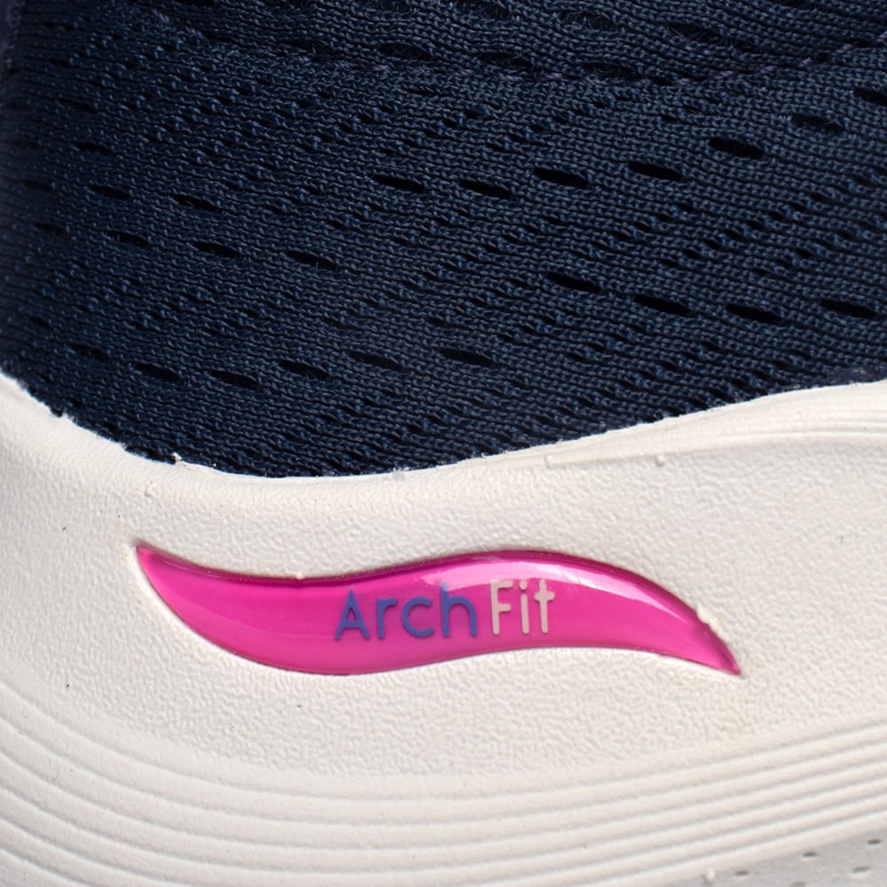 Tênis Feminino Skechers Arch Fit 2.0 Respiravel Marinho Marinho 6