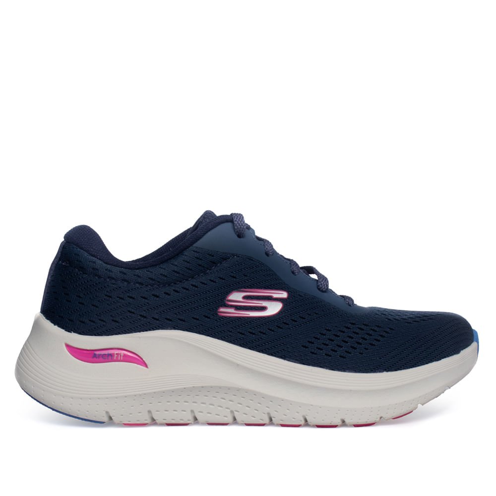 Tênis Feminino Skechers Arch Fit 2.0 Respiravel Marinho
