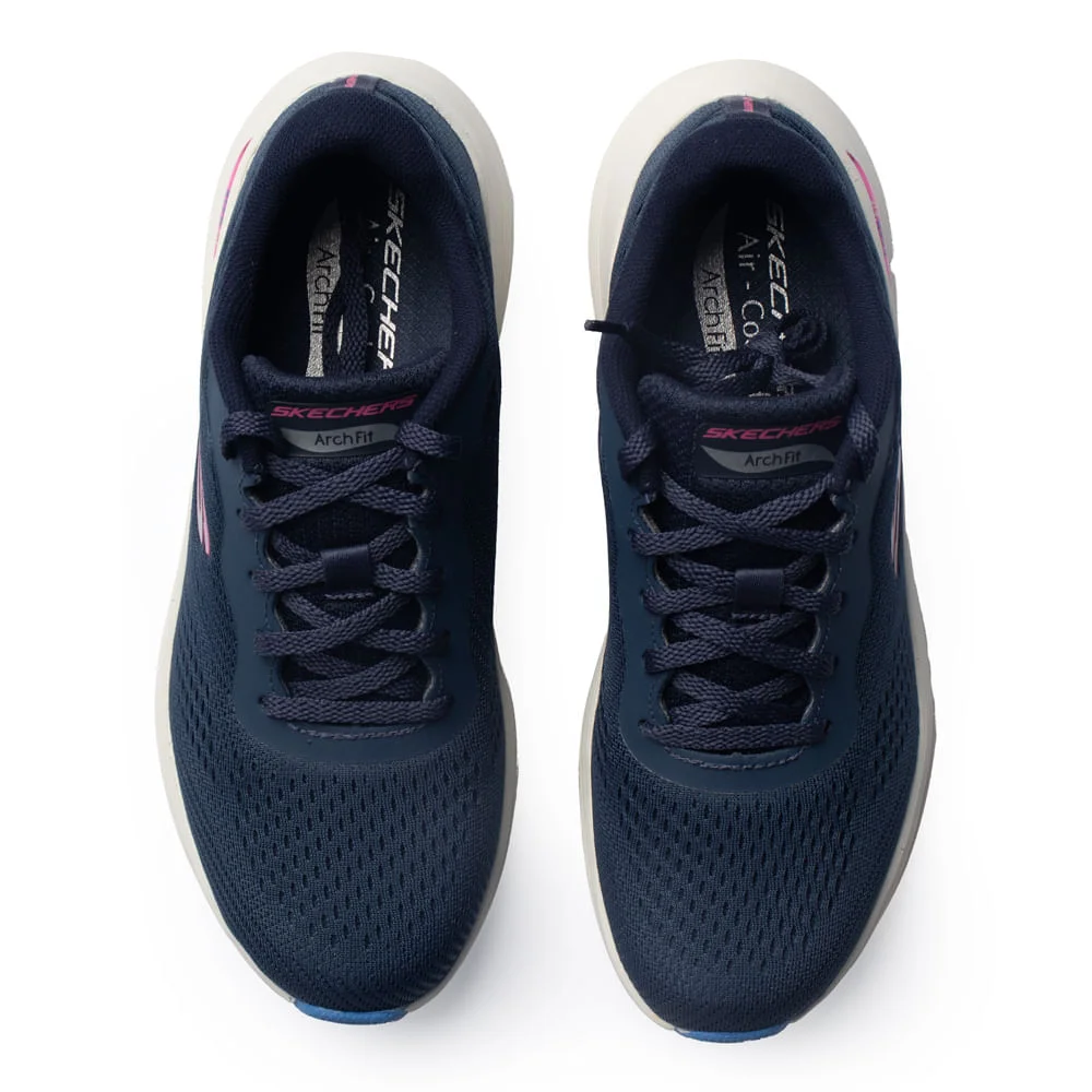 Tênis Feminino Skechers Arch Fit 2.0 Respiravel Marinho Marinho 4