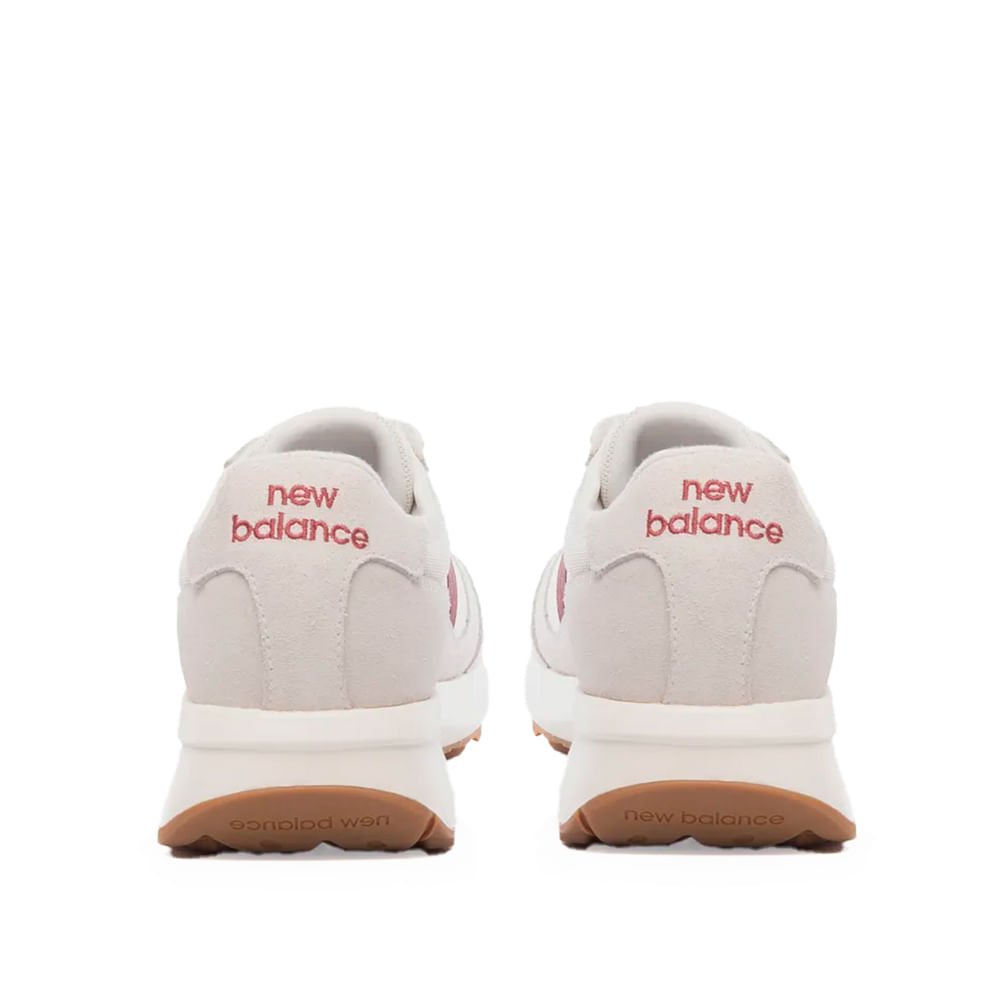 Tênis Unissex New Balance 370 Camurça Mesh Bege/bordo Bege 3