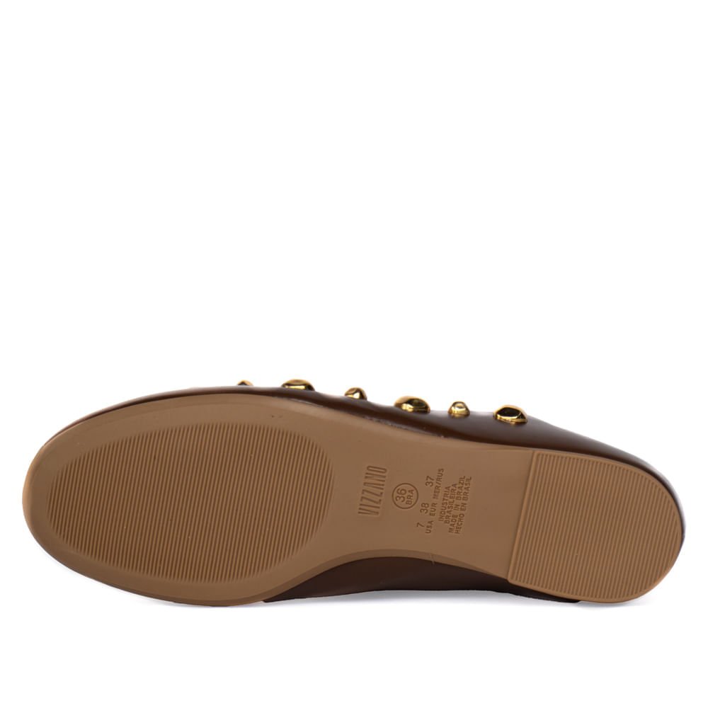 Sapatilha Feminina Vizzano Napa Garda Pedrarias Cappuccino Marrom 2