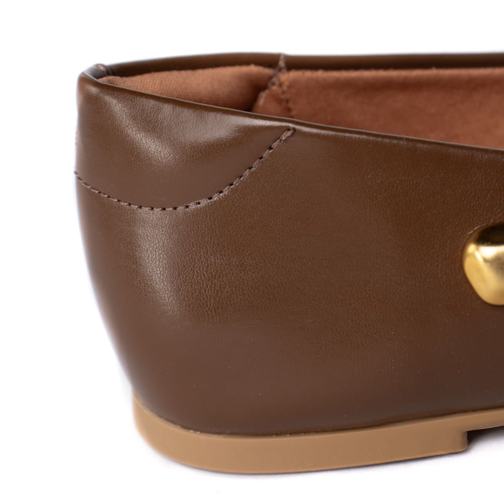 Sapatilha Feminina Vizzano Napa Garda Pedrarias Cappuccino Marrom 6