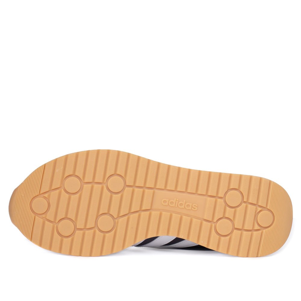 Tênis Masculino Adidas Run 70 Camurça Preto/Branco Preto/Branco 2