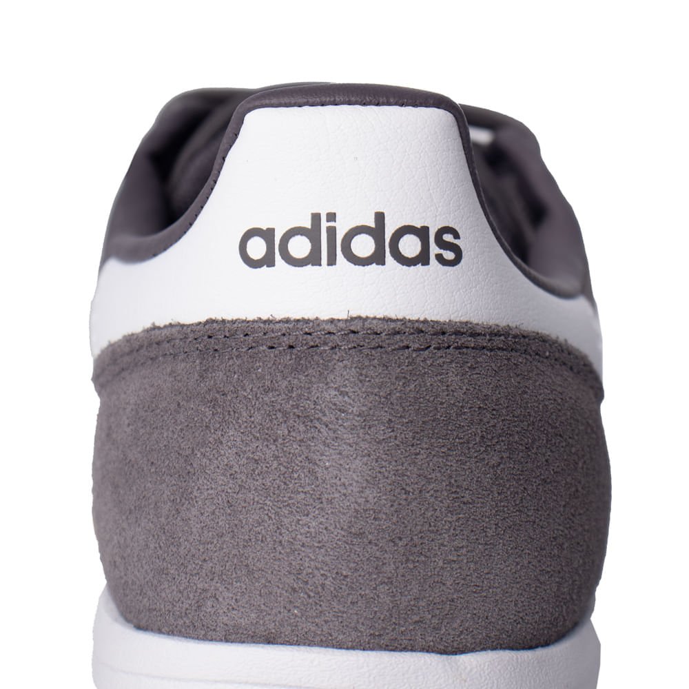 Tênis Masculino Adidas Run 70 Camurça Preto/Branco Preto/Branco 5