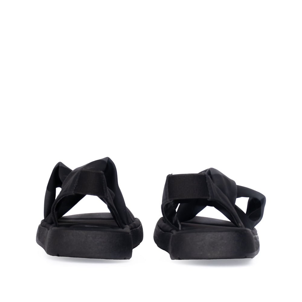 Sandália Feminina Modare Nobuck Elástico Conforto Preto Preto 3