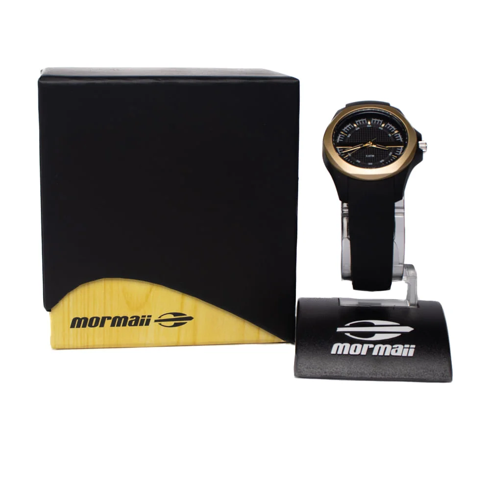 Relógio Mormaii MO2036JK/8P Pulseira Silicone Preto/Dourado Preto/Dourado 5