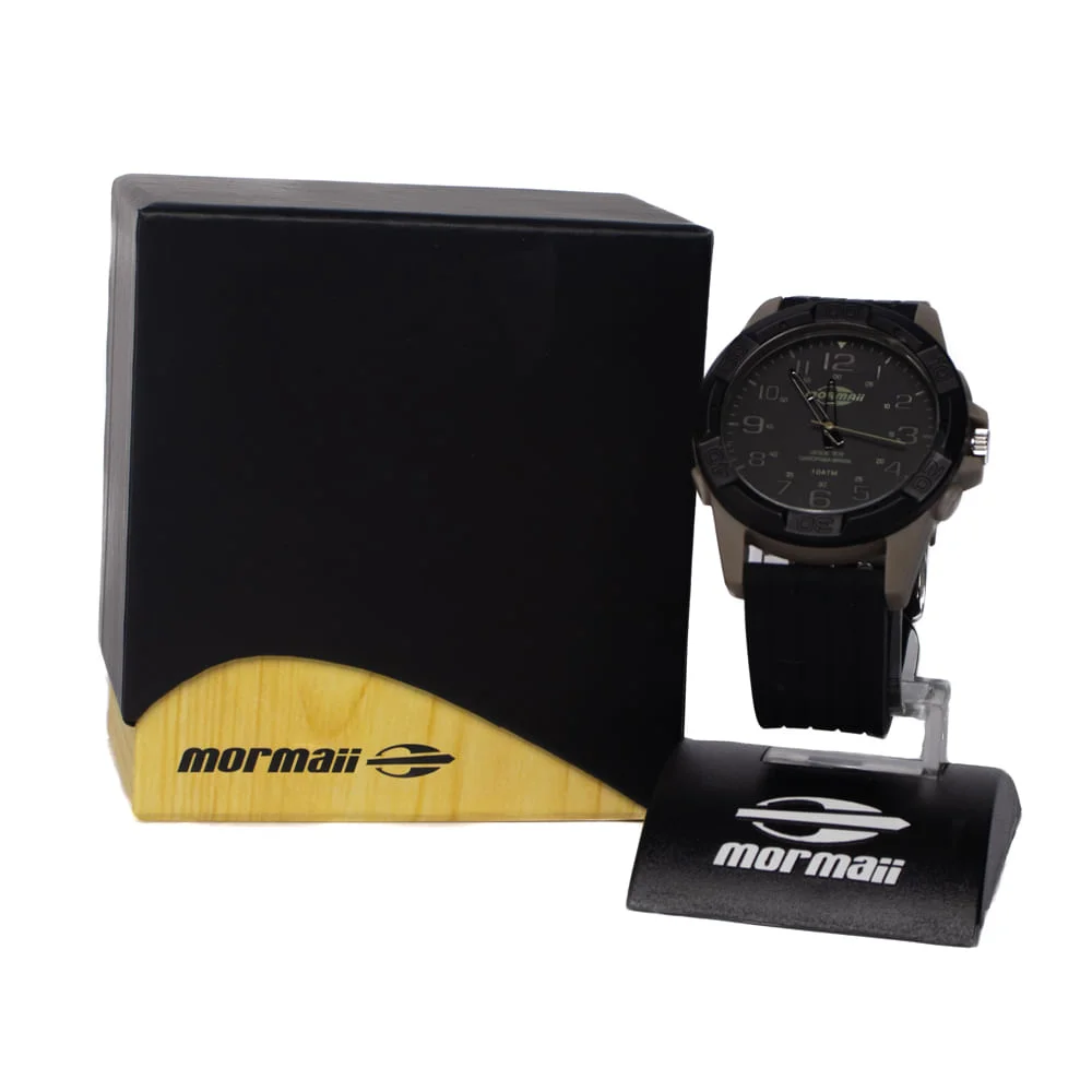 Relógio Masculino Mormaii Silicone MOPC21JALJ/8P Preto Preto 5