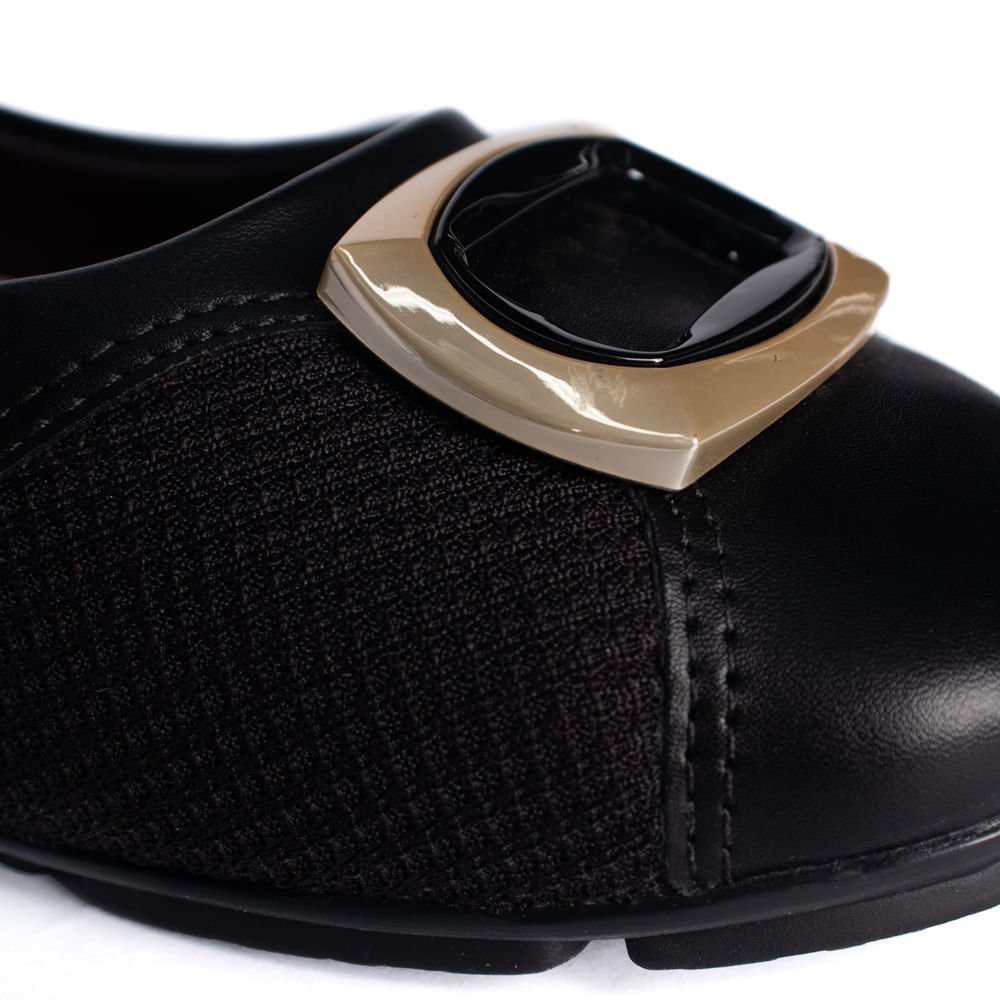 Sapatilha Feminina Comfortflex Preto Preto 6