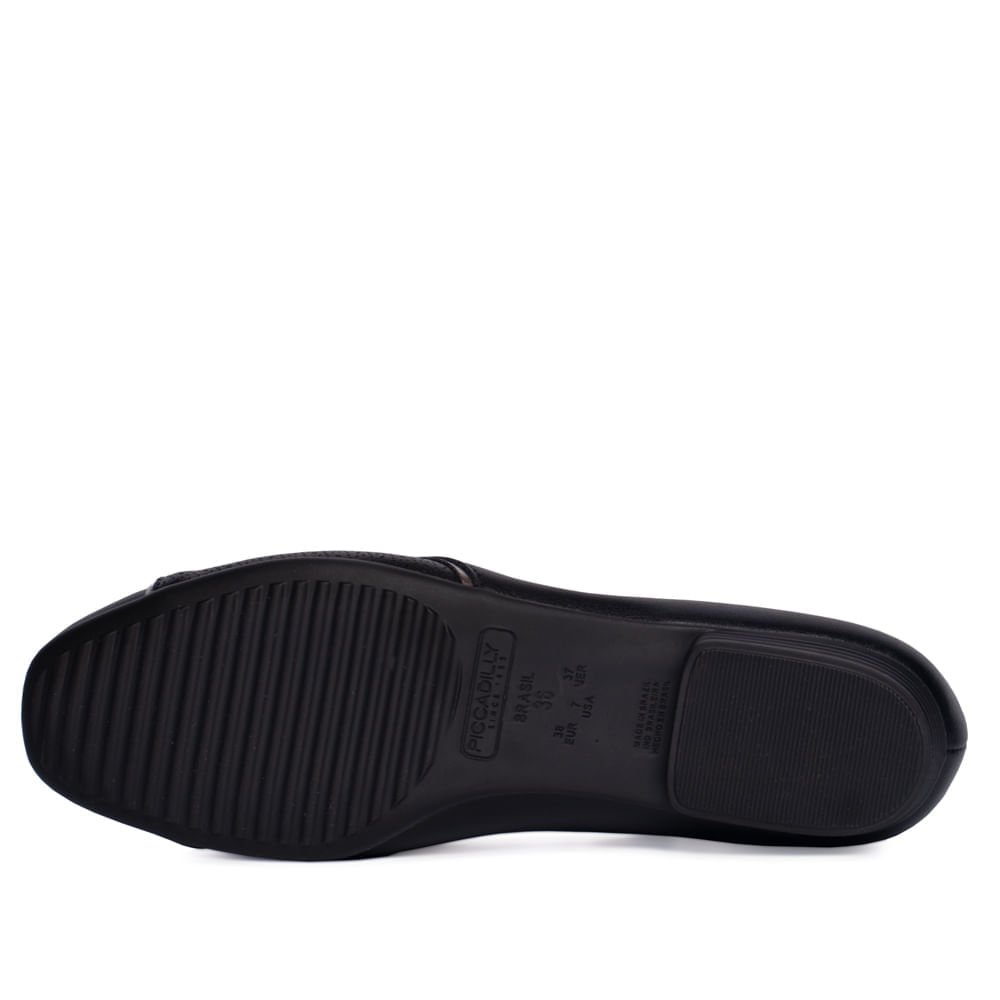 Sapatilha Feminina Piccadilly Napa Preto Preto 2