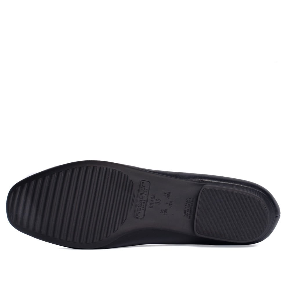 Sapatilha Feminina Piccadilly Napa Casual Preto Preto 2