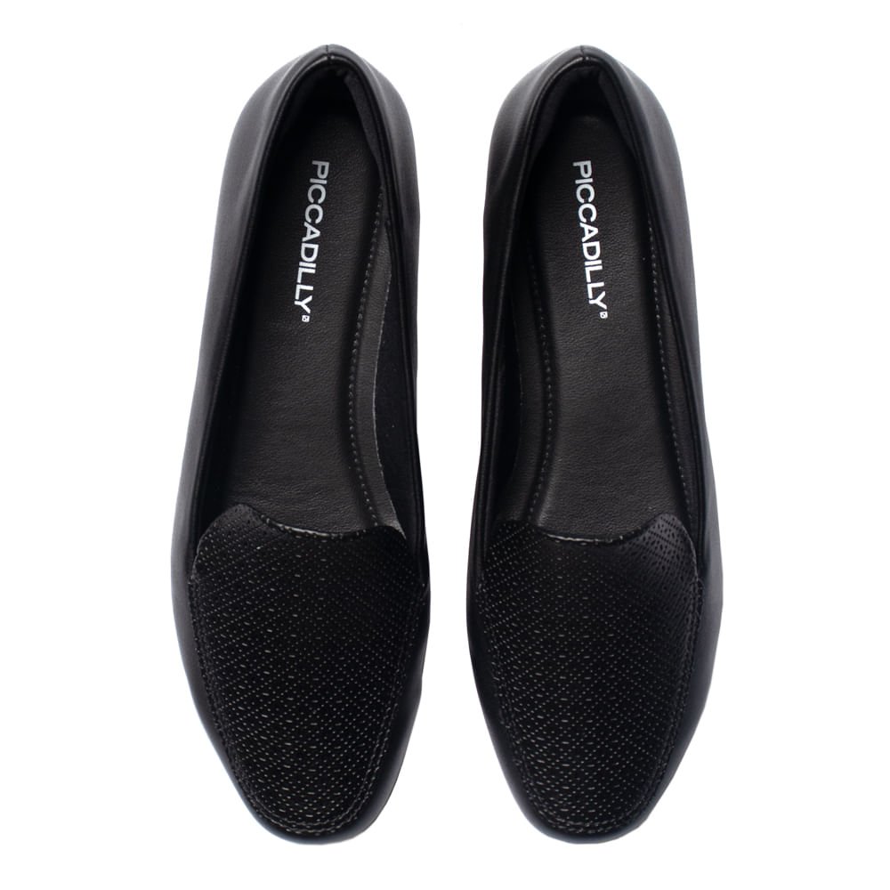 Sapatilha Feminina Piccadilly Napa Casual Preto Preto 4