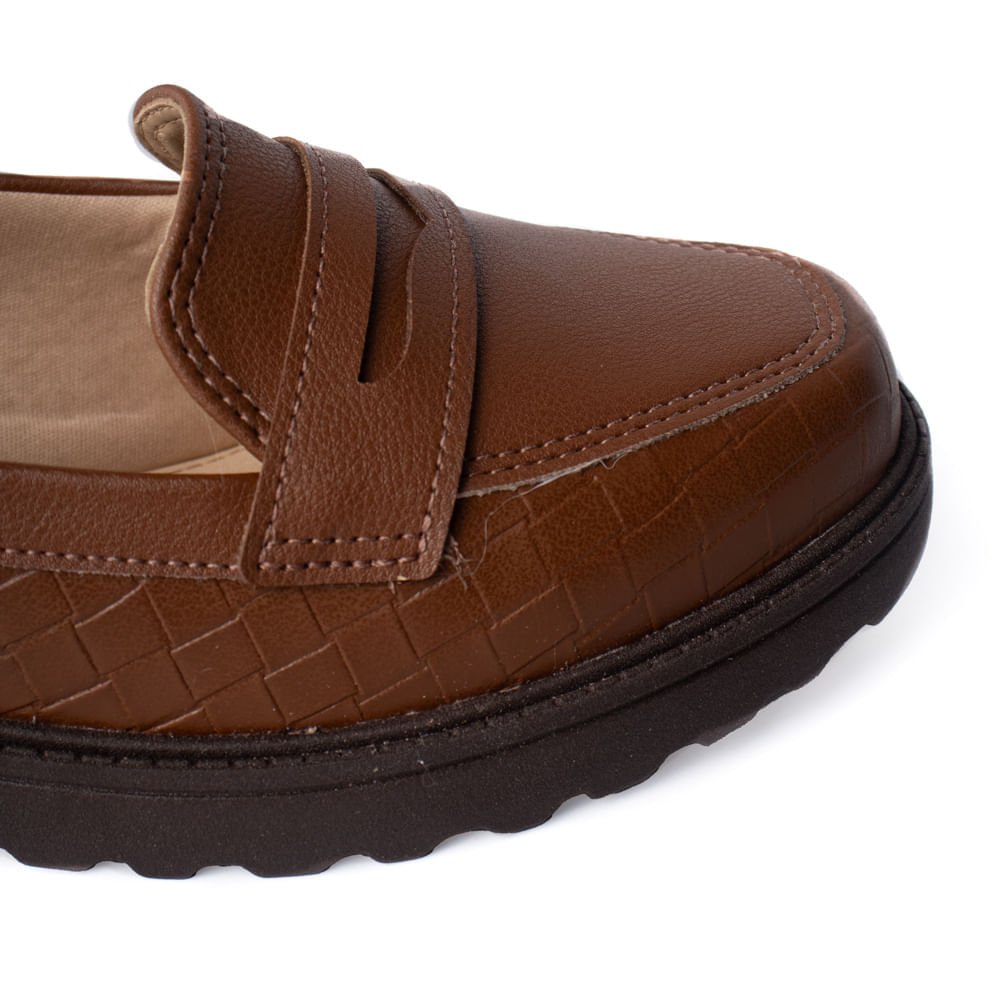 Sapato Mocassim Feminino Modare Napa Tresse Conforto Avela Avelã 5
