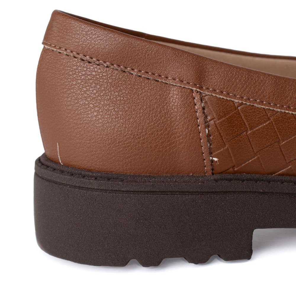 Sapato Mocassim Feminino Modare Napa Tresse Conforto Avela Avelã 6